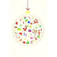 A Weihnachten Skorpions art Glückwunschkarten...