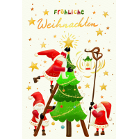 Weihnachten Grußkarte Glückwunschkarte mit...
