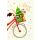 A Weihnachten Grußkarte Glückwunschkarte mit Umschlag Skorpion`s Art Fahrrad mit Weihnacht