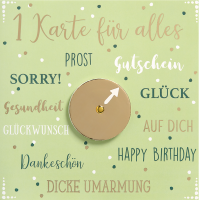 Allgemeine Wünsche Moving Cards Quadratische...
