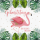 Geburtstag Moving Cards Flamingo quadratische Klappkarte mit beweglichem Element mit Briefumschlag Zum Geburtstag ein kleines Präsent