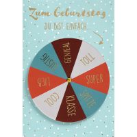 Geburtstag - Moving Cards - Klappkarte mit beweglichem...