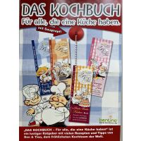 Kochbuch Themenparty Spaßbuch mit Saugnapf an Kette...