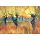 Kunstkarten - Aufklappkarte-Doppelkarte im Format 11,5 x 16,6 cm mit passendem Briefumschlag - Künstler: Gogh, Vincent van - Weiden bei Sonnenuntergang - Fink Verlag
