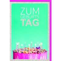 Geburtstag Glückwunschkarte mit Umschlag brennende...
