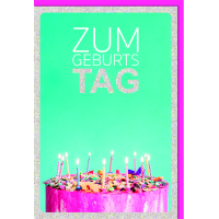 Geburtstag Glückwunschkarte mit Umschlag brennende...