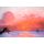 Kunstkarten - Aufklappkarte-Doppelkarte im Format 11,5 x 16,6 cm mit passendem Briefumschlag - Künstler: Unbekannt - Meer Sonnenuntergang