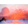 Kunstkarten - Aufklappkarte-Doppelkarte im Format 11,5 x 16,6 cm mit passendem Briefumschlag - Künstler: Unbekannt - Meer Sonnenuntergang
