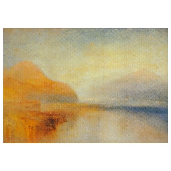 Kunstkarten - Aufklappkarte-Doppelkarte im Format 11,5 x 16,6 cm mit passendem Briefumschlag - Künstler: Turner, J. M. W. - Monte Rosa - Fink Verlag