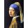Kunstkarten - Aufklappkarte-Doppelkarte im Format 11,5 x 16,6 cm mit passendem Briefumschlag - Künstler: Vermeer van Delft, Jan - Das Mädchen mit dem Perlenohrring - Fink Verlag