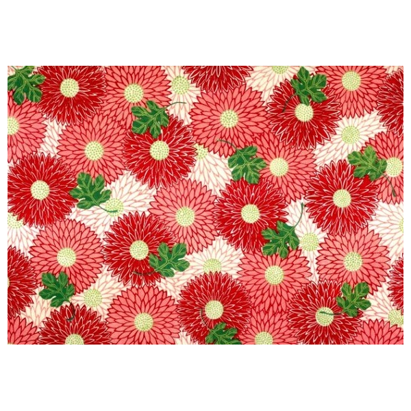 Kunstkarten - Aufklappkarte-Doppelkarte im Format 11,5 x 16,6 cm mit passendem Briefumschlag - Künstler: Olga Hirsch Collection - Japanisches Blumenmotiv - Fink Verlag