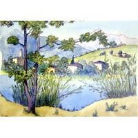 Kunstkarten - Aufklappkarte-Doppelkarte im Format 11,5 x...