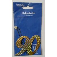 90 Jubiläumszahl gold Festliche Zahle Blumenstecker...