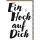 Geburtstag Glückwunschkarte mit Umschlag "Ein Hoch auf Dich", Notenschlüssel