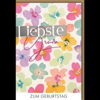 Geburtstag Glückwunschkarte mit Umschlag Blumen...