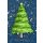 Weihnachten Glückwunschkarte mit Umschlag Weihnachtsbaum mit Goldfolie