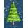 Weihnachten Glückwunschkarte mit Umschlag Weihnachtsbaum mit Goldfolie