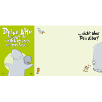 Geburtstagskarte - Humor - Kwal der Wal - Glückwunschkarte im Format 11,5 x 17 cm mit Briefumschlag - UVP: € 2,25
