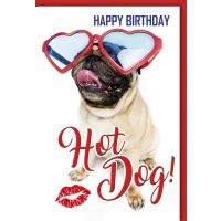 Geburtstag Glückwunschkarte mit Umschlag Hot Dog!...