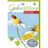 Geburtstag Glückwunschkarte mit Umschlag...