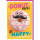 Geburtstag Glückwunschkarte mit Umschlag Donut mit Schnauzer