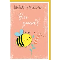 Geburtstag Glückwunschkarte mit Umschlag Bee...