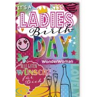 Geburtstag Glückwunschkarte mit Umschlag Ladies...