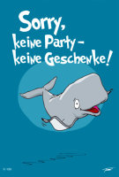 Geburtstagskarte - Humor - Kwal der Wal - Glückwunschkarte im Format 11,5 x 17 cm mit Briefumschlag - UVP: € 2,25