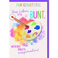 Geburtstag Glückwunschkarte mit Umschlag...