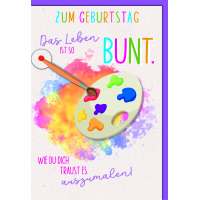 Geburtstag Glückwunschkarte mit Umschlag...