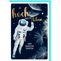 Geburtstag Glückwunschkarte mit Umschlag Astronaut