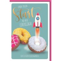 Geburtstag Glückwunschkarte mit Umschlag - Toller...