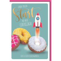 Geburtstag Glückwunschkarte mit Umschlag - Toller...