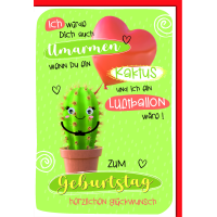 Geburtstag Glückwunschkarte mit Umschlag Umarmen...