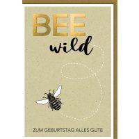 Geburtstag Glückwunschkarte mit Umschlag Biene BEE...
