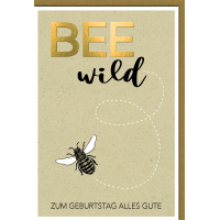 Geburtstag Glückwunschkarte mit Umschlag Biene BEE...