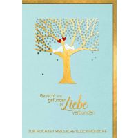 Hochzeitskarten Glückwunschkarte mit Umschlag...