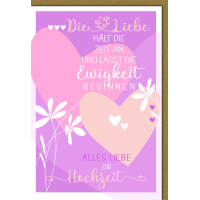 Hochzeitskarten Glückwunschkarte mit Umschlag...
