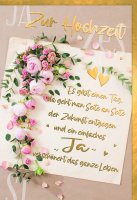 Hochzeit  - Glückwunschkarte im Format 11,5 x 17 cm...