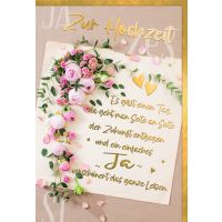 Hochzeitskarten Glückwunschkarte mit Umschlag...