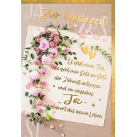 Hochzeitskarten Glückwunschkarte mit Umschlag...