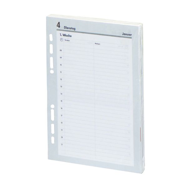 Kalender 2027 Ersatzeinlagen Manager A5 Kalendarium (1 Tag = 1 Seite)  UVP: 23,49€