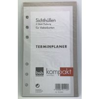 Terminplaner Einlagen Sichthüllen f. Visitenkarten...