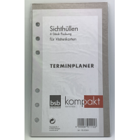 Terminplaner Einlagen Sichthüllen f. Visitenkarten...