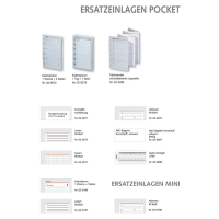 Kalender 2027 Ersatzeinlagen Pocket A7 Kalendarium (1...
