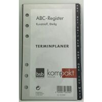 Kalender ABC-Register schwarz für Terminplaner...