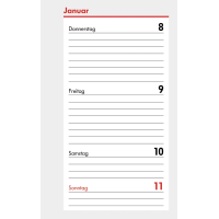 Kalender 2027 Ersatzeinlagen Mini A8 Kalendarium (1 Woche...