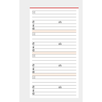 Kalender Adressen Ersatzeinlagen für Timer...