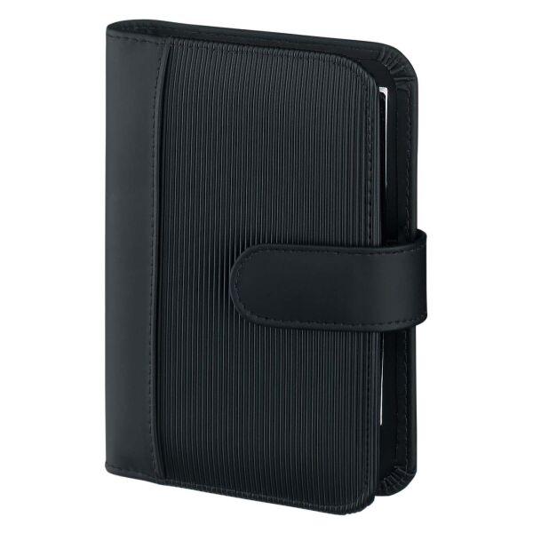 Kalender 2027 Pocket Terminplaner A7 Pocket Rillen Design schwarz UVP: 25,49