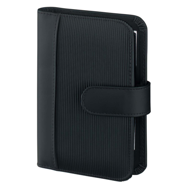 Kalender 2027 Pocket Terminplaner A7 Pocket Rillen Design schwarz UVP: 25,49